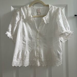 Doen x Gap Eyelet Top XS